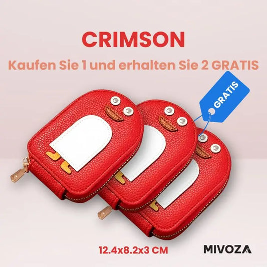 2+1 Gratis | PenguinPouch™ Brieftasche aus Leder mit 11 Kartenfächern Mivoza Deutschland