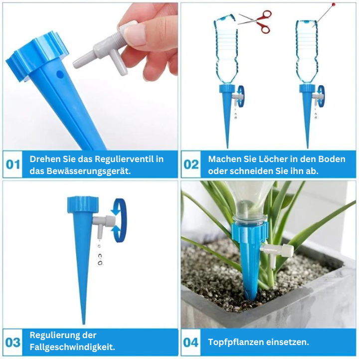 Wasserflaschen-Bewässerungssystem