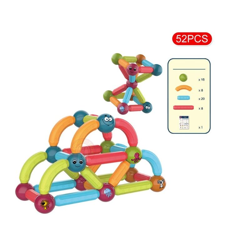 Lernspiel Magnetische Bauklötze für Kreatives Bauen und Spielen