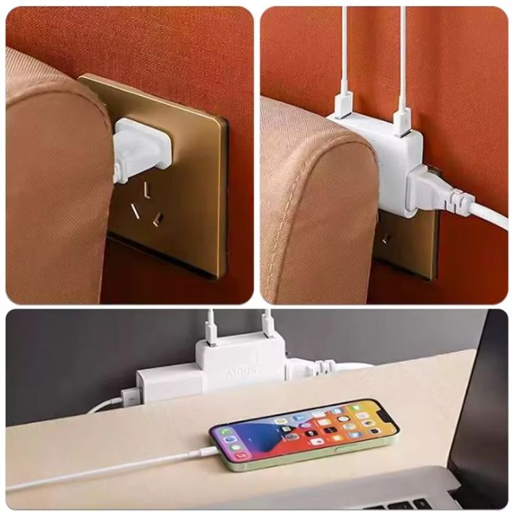 1+1 Gratis | 180° Drehbares Kompakt 3-Wege-Steckdosenadapter Mivoza Deutschland