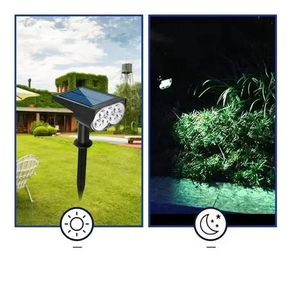 Solar LED-Gartenspots mit Wand- und Erdspießmontage, wetterfest Mivoza Deutschland