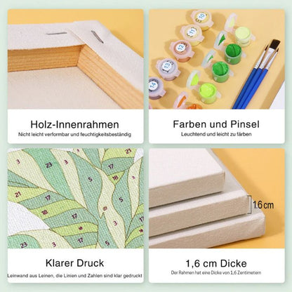Malen nach Zahlen Mini-Set – 6 Motive für kreative Entspannung Mivoza Deutschland