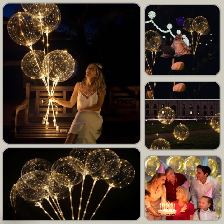 LED-Lichtballons - 10 Stück