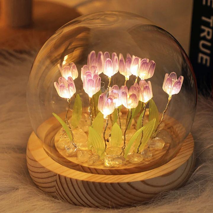 DIY Leuchtende tulpen-nachtlampe