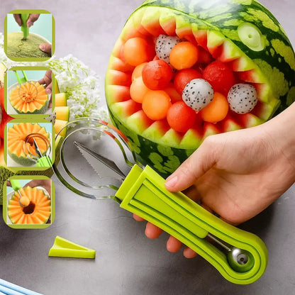3-in-1 Obstschneider für Portionieren & Dekorieren Mivoza Deutschland