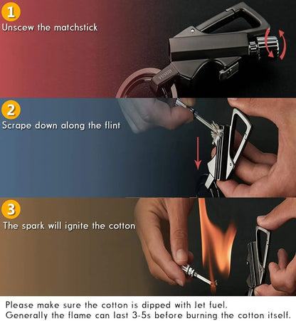 3-in-1 Outdoor winddichter Feuerzeug mit Flaschenöffner für Camping Mivoza Deutschland