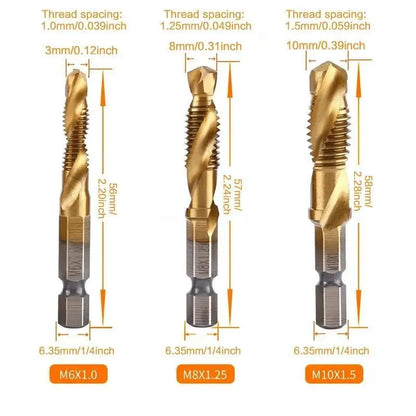 3-in-1 Spiralbohrer Set — Ideal zum Bohren, Schneiden & Entgraten Mivoza Deutschland