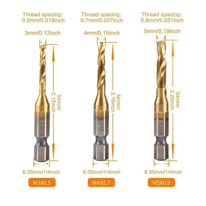 3-in-1 Spiralbohrer Set — Ideal zum Bohren, Schneiden & Entgraten Mivoza Deutschland