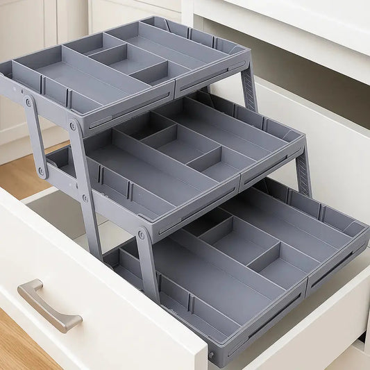 3-stufiger Smart-Schubladen-Organizer – Nutzt den Stauraum optimal aus Mivoza Deutschland