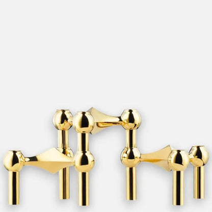 3-teiliges Kerzenhalter-Set aus Chrom – Modern, Modular, Elegant Mivoza Deutschland