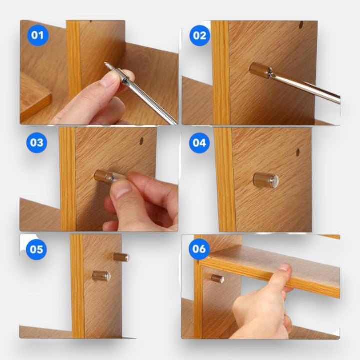 40 Stück selbstschneidende Regalstützen