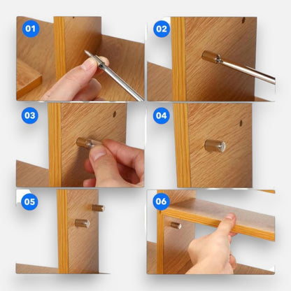 40 Stück selbstschneidende Regalstützen