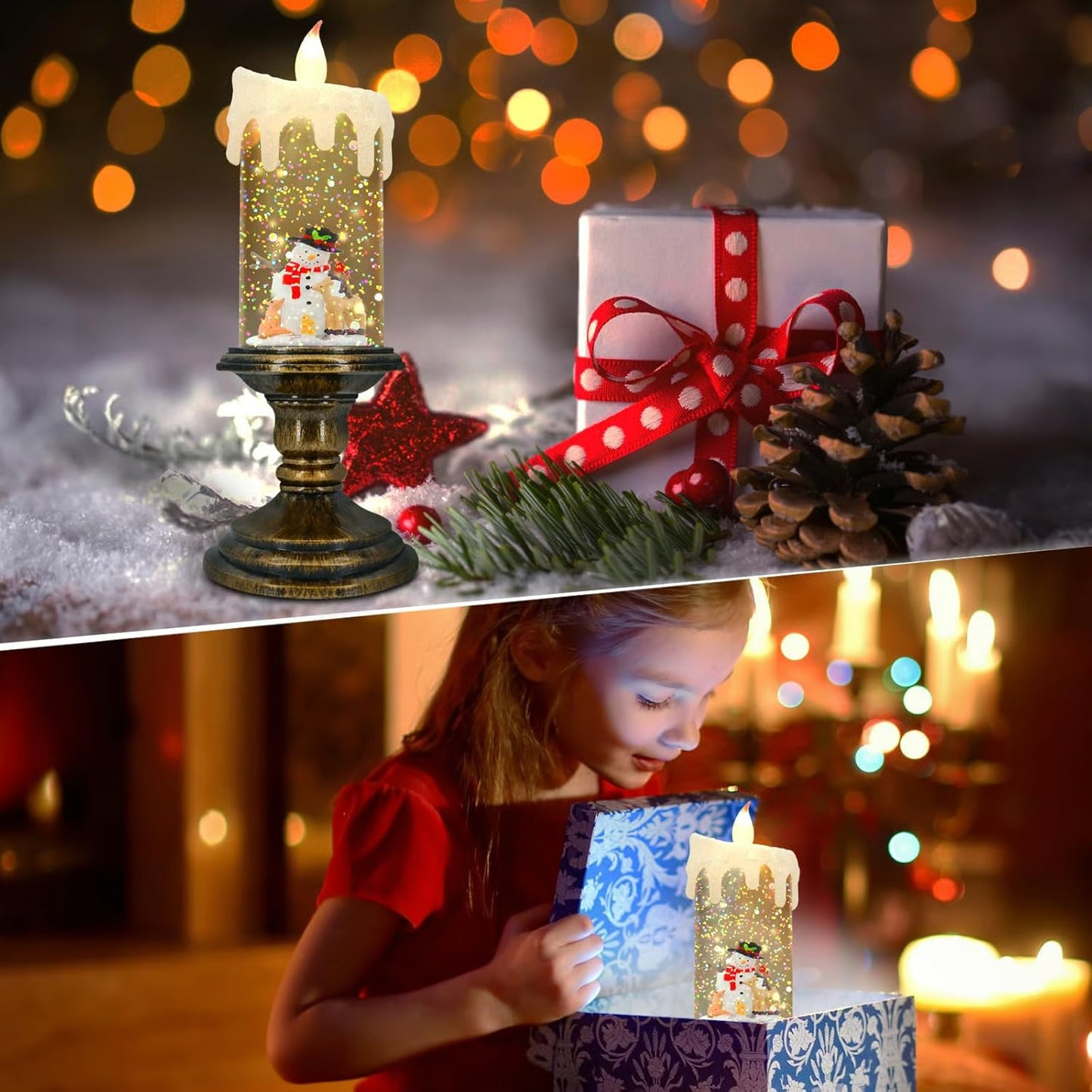 LED-Weihnachtskerzen-Nachtlicht – Elegante Wohndekoration Mivoza Deutschland