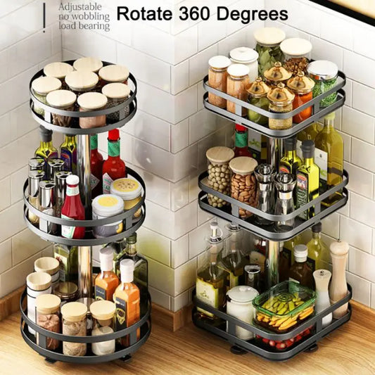 360° Drehbarer Gewürz-Organizer – Verstellbar und platzsparend Mivoza Deutschland