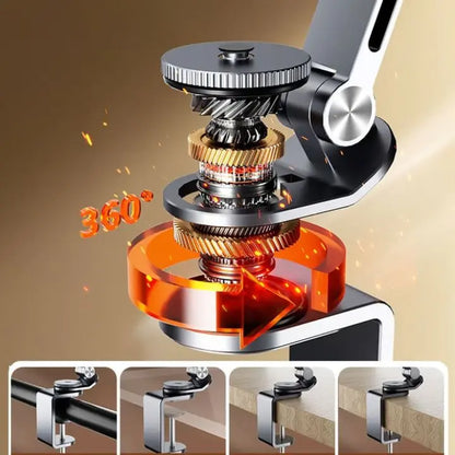 360° drehbarer, verstellbarer Aluminium-Handy- und iPad-Ständer Mivoza Deutschland