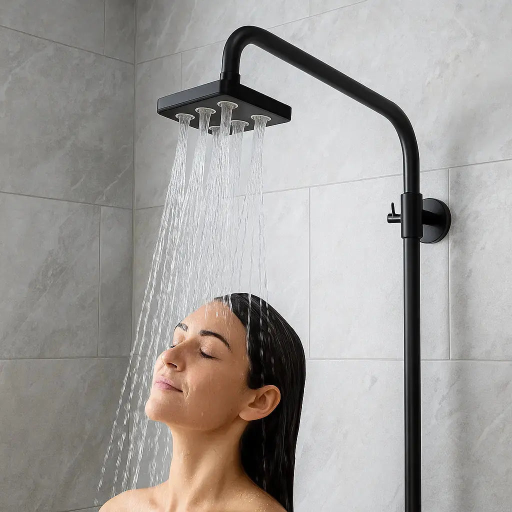 360° drehbarer Regeneffekt-Duschkopf — Passend für alle Duschtypen Mivoza Deutschland