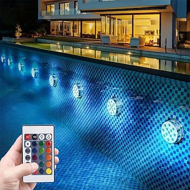 1+1 GRATIS | Unterwasser-LED-Poollichter – Wasserdicht & Fernbedienung Mivoza Deutschland