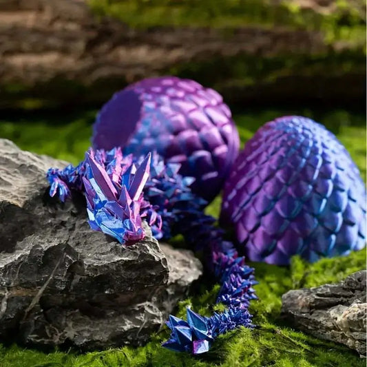 3D-Drachenei mit beweglichem Drachen – lebensmittelecht Mivoza Deutschland