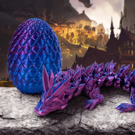 3D-Drachenei mit beweglichem Drachen – lebensmittelecht Mivoza Deutschland