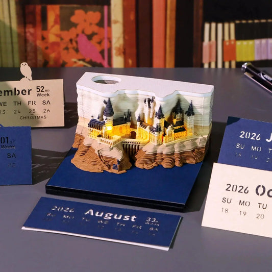 3D Hogwarts Schloss-Kalender – Magischer Advent mit sanftem Licht Mivoza Deutschland