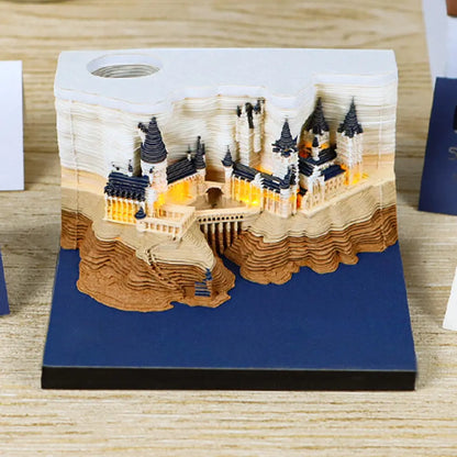 3D Hogwarts Schloss-Kalender – Magischer Advent mit sanftem Licht Mivoza Deutschland