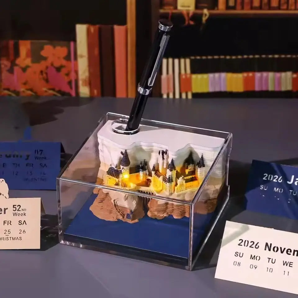 3D Hogwarts Schloss-Kalender – Magischer Advent mit sanftem Licht Mivoza Deutschland
