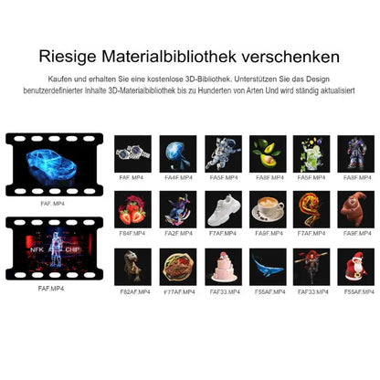 3D Holografischer LED-Display-Ventilator Mivoza Deutschland
