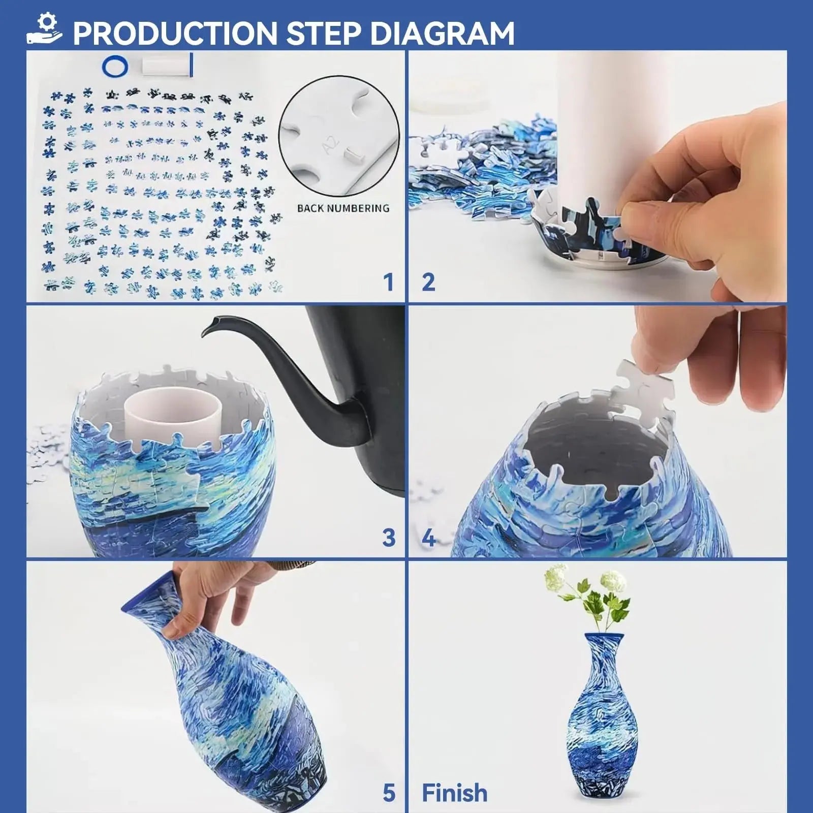 3D-Puzzle-Vase Mivoza Deutschland