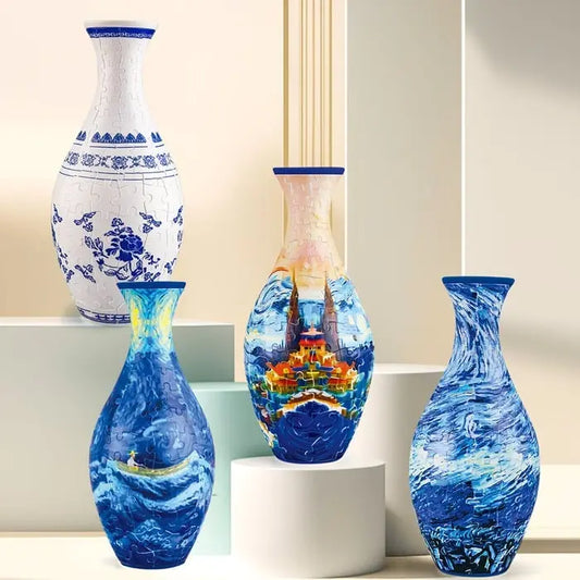 3D-Puzzle-Vase – Dekorative Blumenvase mit abnehmbarem Wasserbecher Mivoza Deutschland