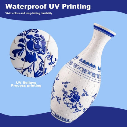 3D-Puzzle-Vase – Dekorative Blumenvase mit abnehmbarem Wasserbecher Mivoza Deutschland