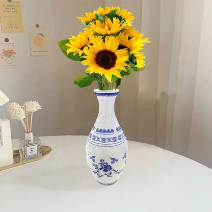 3D-Puzzle-Vase – Dekorative Blumenvase mit abnehmbarem Wasserbecher Mivoza Deutschland