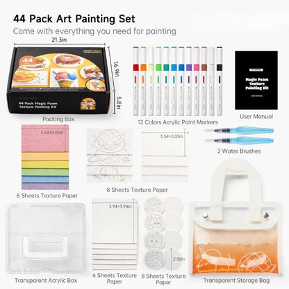 3D Schaumkunst Set — verleiht flachen Designs auffällige Tiefe und Farbe Mivoza Deutschland