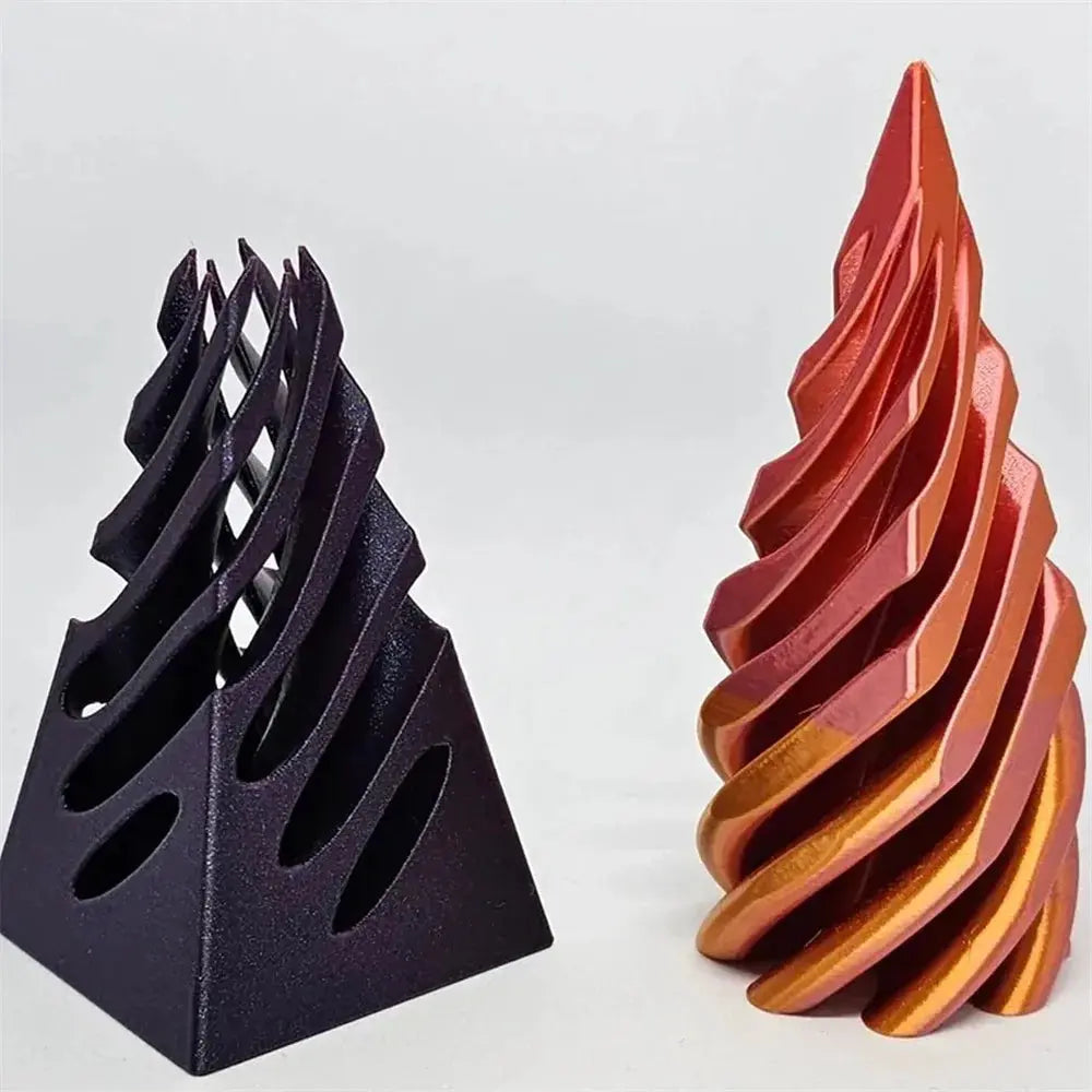 3D-gedrucktes Spiral-Kegel-Pyramiden-Spielzeug – Einzigartige visuelle Magie Schreibtisch-Skulptur Mivoza Deutschland