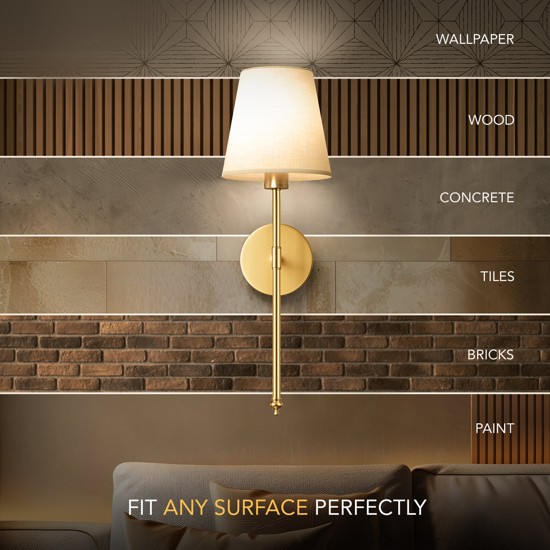 Kabellose Wandlampe mit Fernbedienung – Ohne Bohren