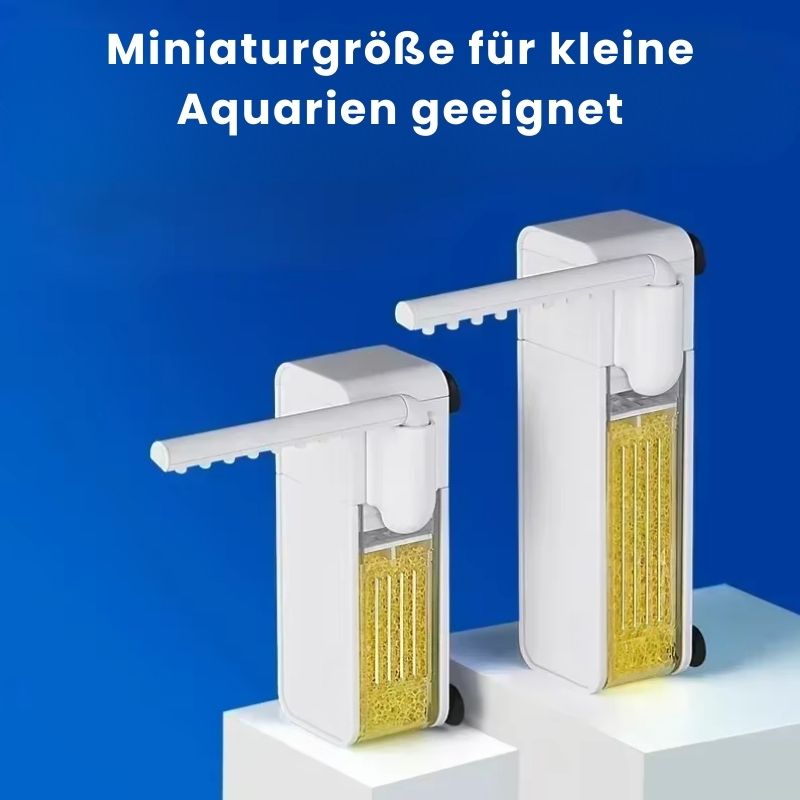 Geräuschloser Mini-Aquarienfilter mit einstellbarem Wasserdurchfluss