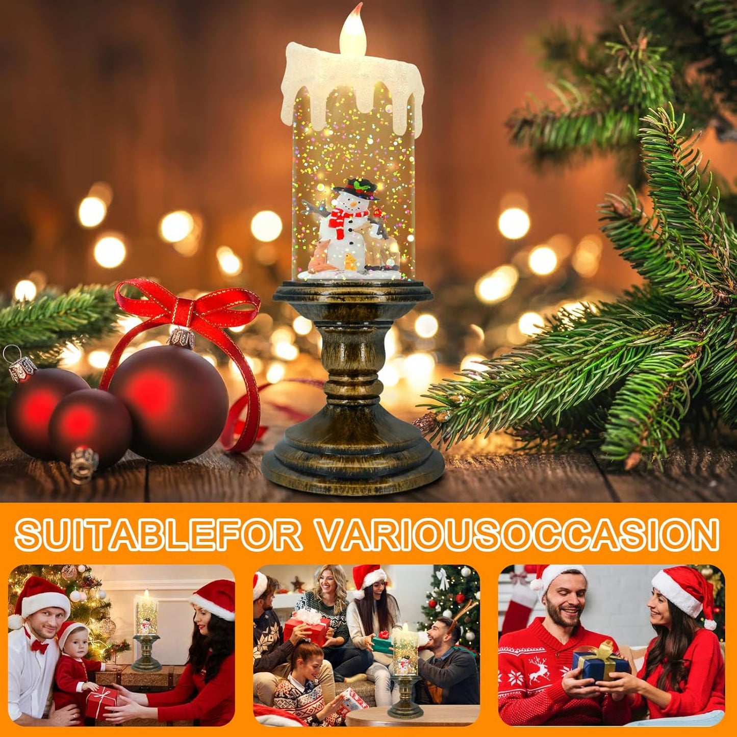 LED-Weihnachtskerzen-Nachtlicht – Elegante Wohndekoration Mivoza Deutschland