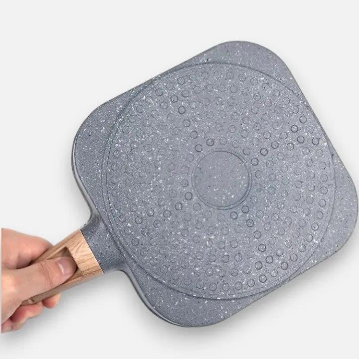 4-Kammer Bratpfanne mit Maifan-Steinbeschichtung für Eier und Pfannkuchen