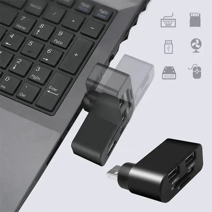 4-in-1 drehbarer USB-Hub – Mehr Anschlüsse, weniger Chaos Mivoza Deutschland