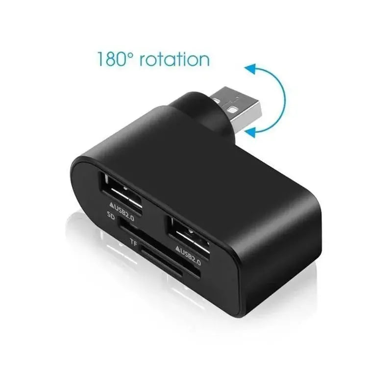 4-in-1 drehbarer USB-Hub – Mehr Anschlüsse, weniger Chaos Mivoza Deutschland