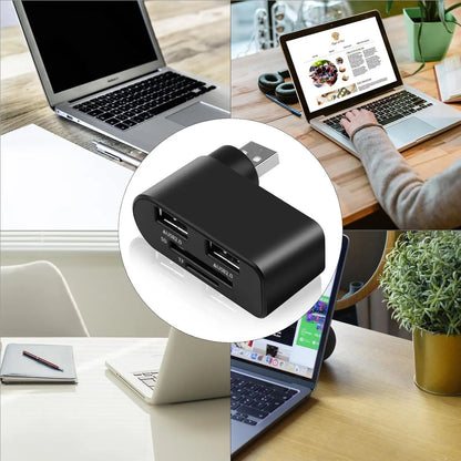 4-in-1 drehbarer USB-Hub – Mehr Anschlüsse, weniger Chaos Mivoza Deutschland