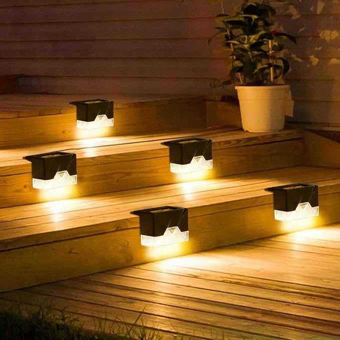 4er-Set Solar-Stufenlichter – Wetterfeste Beleuchtung für sichere Außenbereiche Mivoza Deutschland