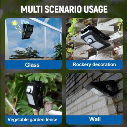 Groß Solar-LED-Außenlampe – Mit Clip & Bewegungsmelder Mivoza Deutschland