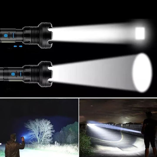 LED-Taschenlampe mit Laser – Aufladbar & robust Mivoza Deutschland