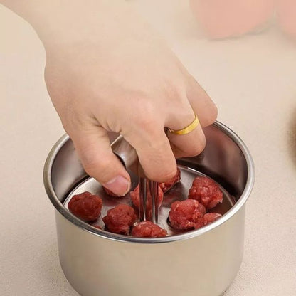 Edelstahl Fleischbällchen-Form für Perfekte Kugeln Mivoza Deutschland