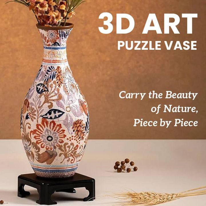 Saisonale 3D Kunst-Puzzle-Vase – Dekorativ und Funktional