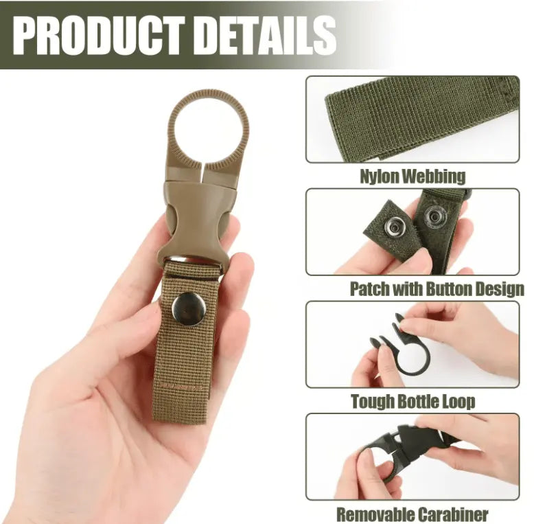 4er-Pack Robustes Nylon Outdoor Set für freihändige Wasserflaschenhalterung Mivoza Deutschland