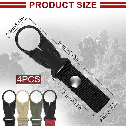 4er-Pack Robustes Nylon Outdoor Set für freihändige Wasserflaschenhalterung Mivoza Deutschland