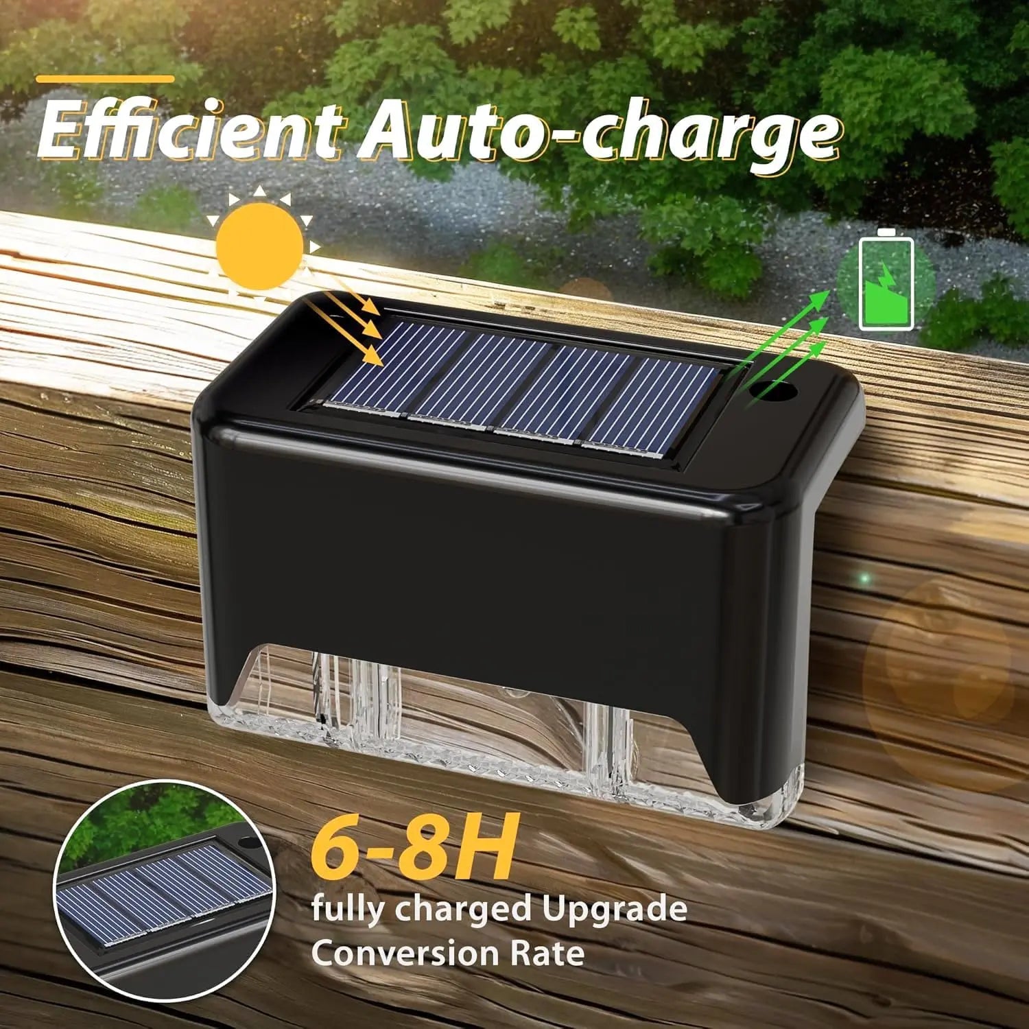 4er-Set Solar-Terrassenlichter – Wetterfestes Außenlicht Mivoza Deutschland