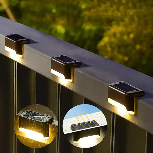 4er-Set Solar-Terrassenlichter – Wetterfestes Außenlicht Mivoza Deutschland
