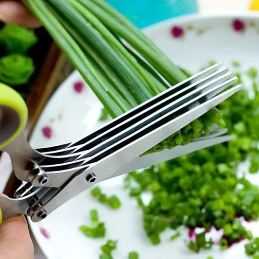5-Klingen-Küchenschere aus Edelstahl Salatschere Mivoza Deutschland